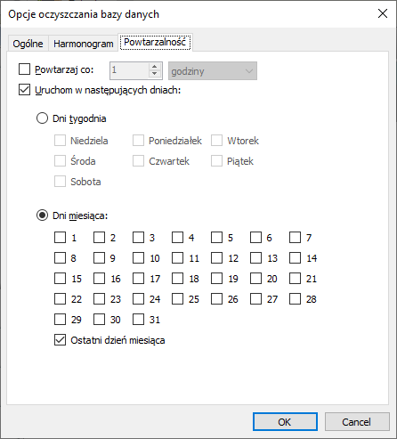 powtarzalność FormAnalyzer Database Cleanup Arhat