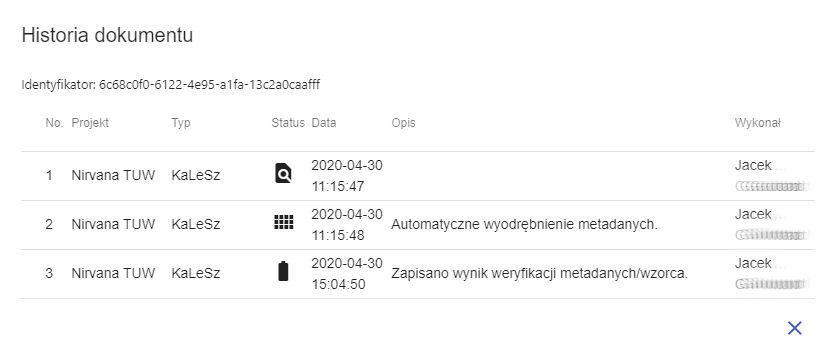 FormAnalyzer RBEE historia dokumentu