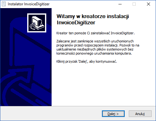 Instalator InvoiceDigitizer Arhat
