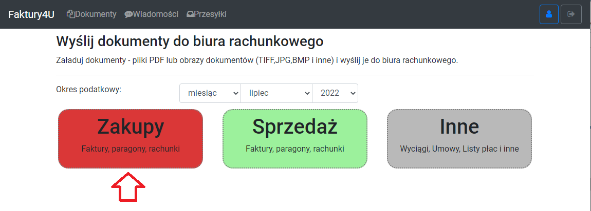 faktury4u przesłanie dokumentów zakupu